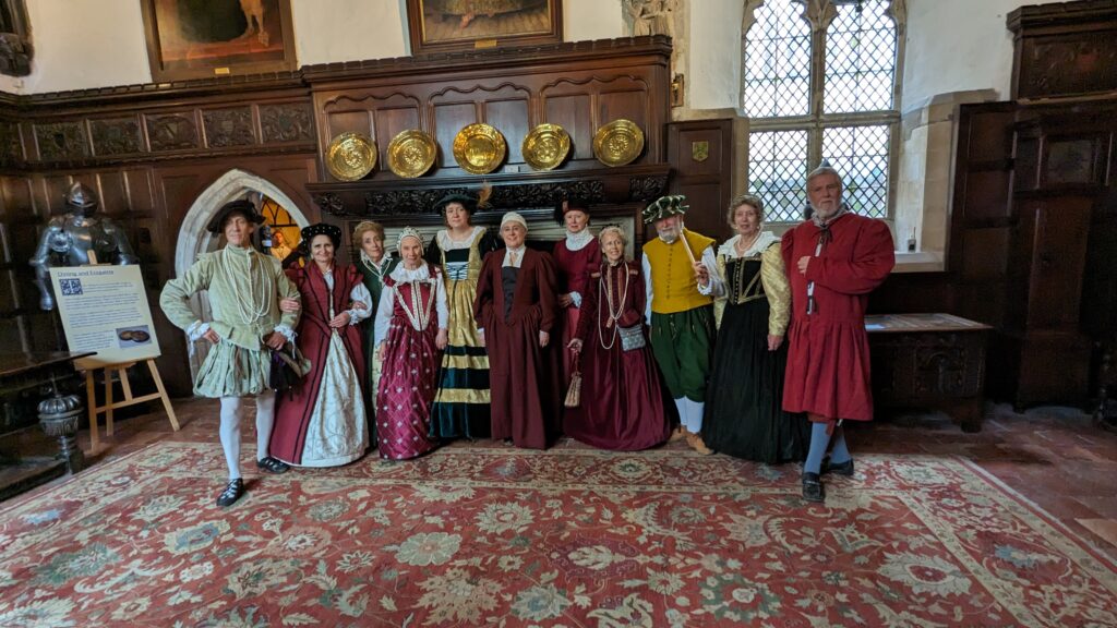 Pastime group in the great hall